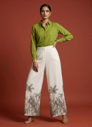 Forest Harmony Shirt & Palazzo Set
