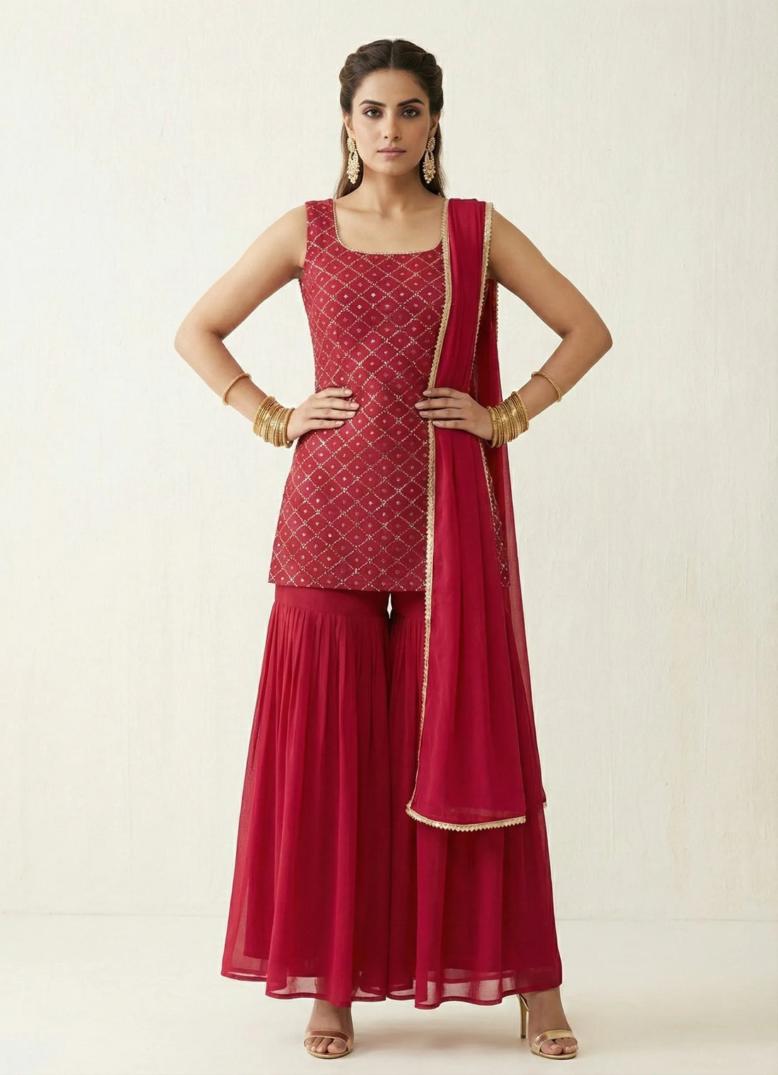 Rani Radiance Embroidered Kurti Set