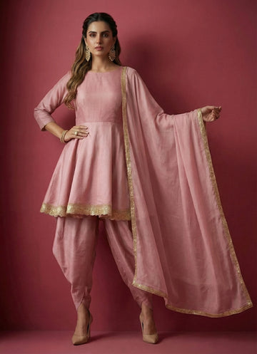 Light Pink Peplum Set- GB52739