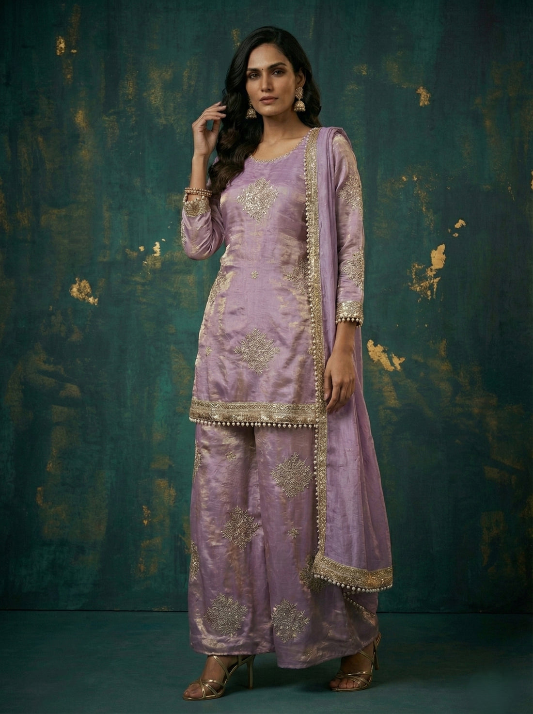 Lavender Grace Kurti Set