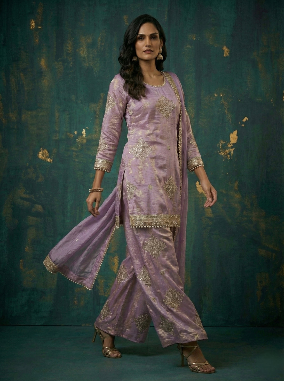 Lavender Grace Kurti Set - 52743KS