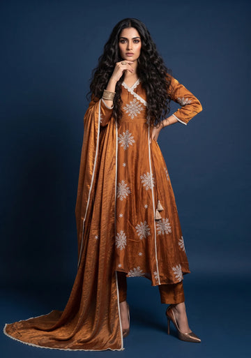 Antique Aura Anarkali Set