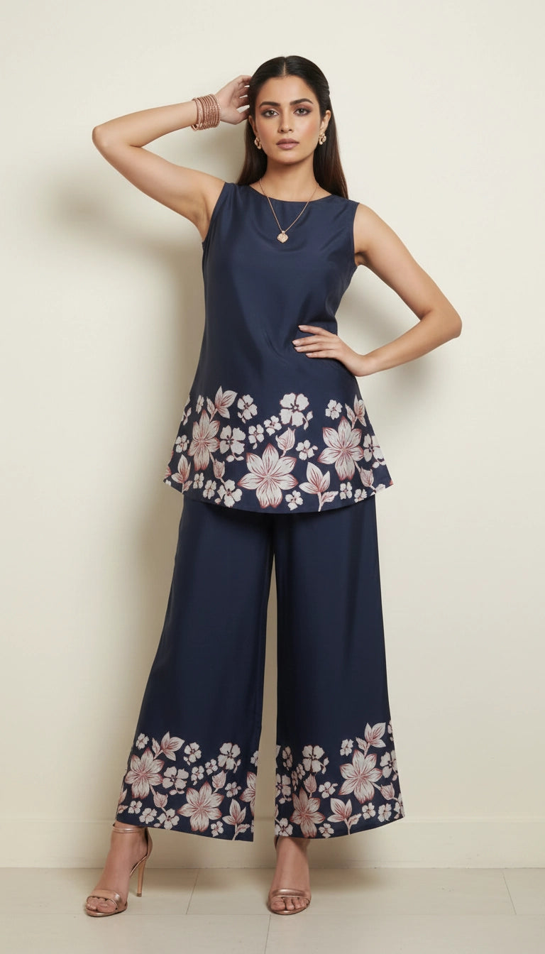 Midnight Bloom Co-Ord Set