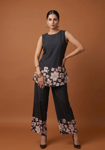 Midnight Noir Floral Co-Ord Set