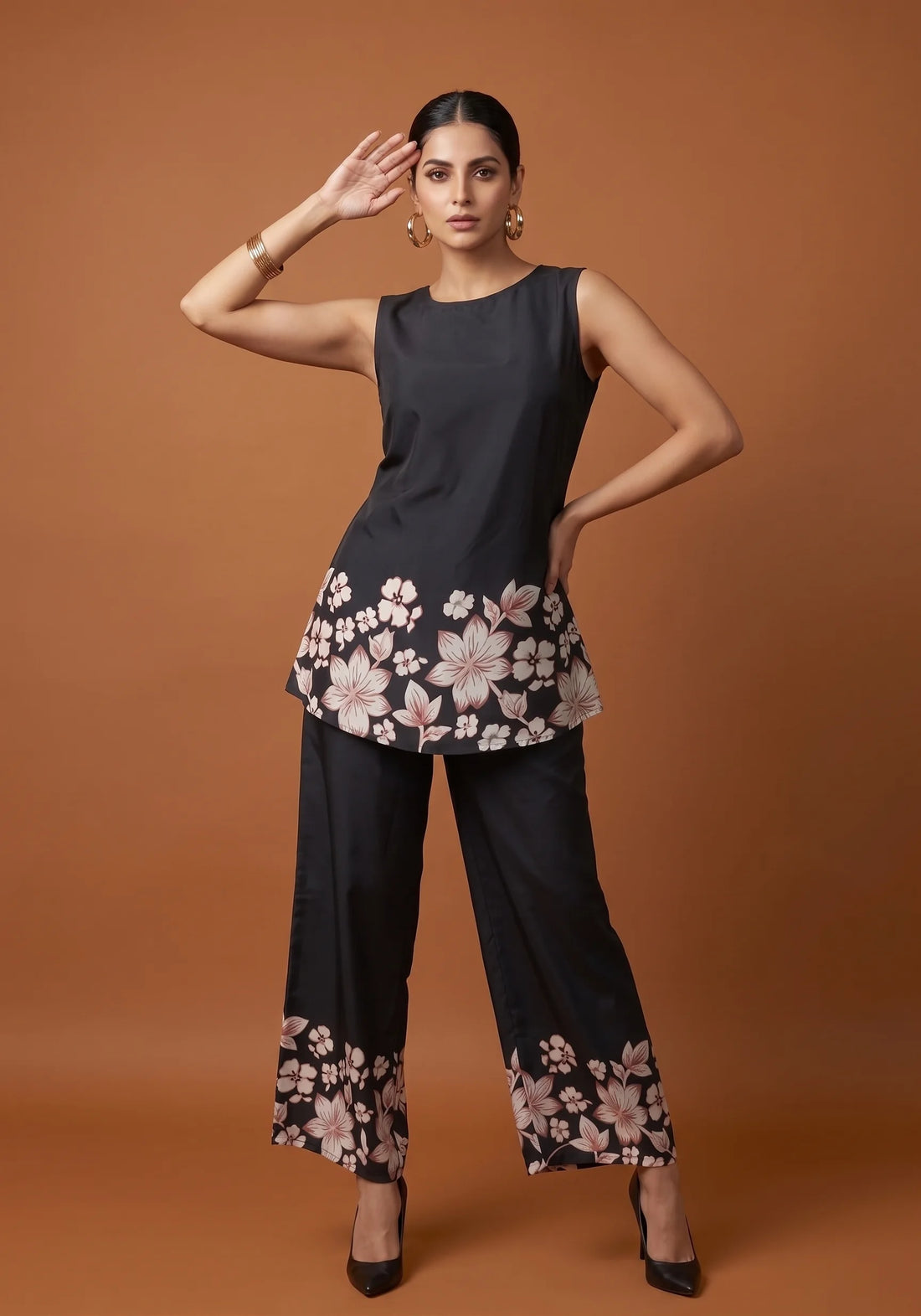 Midnight Noir Floral Co-Ord Set