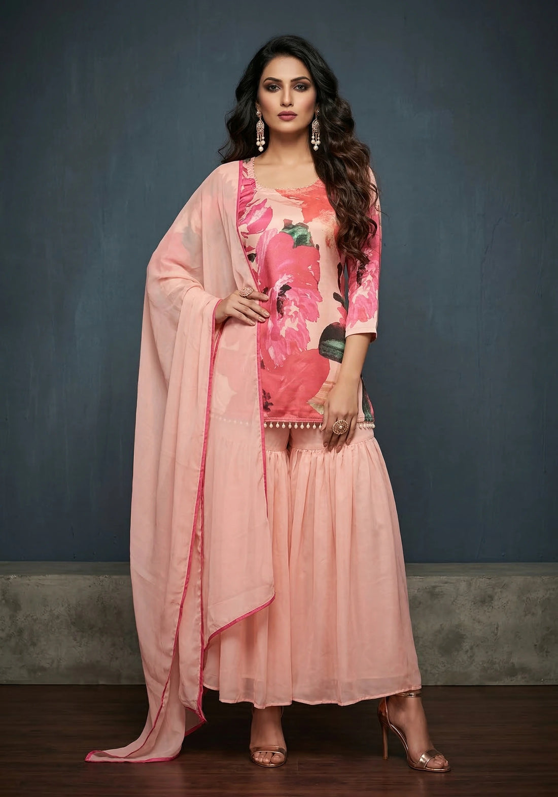 Peach Petal Elegance Set