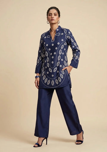 Indigo Motif Co-ord Set