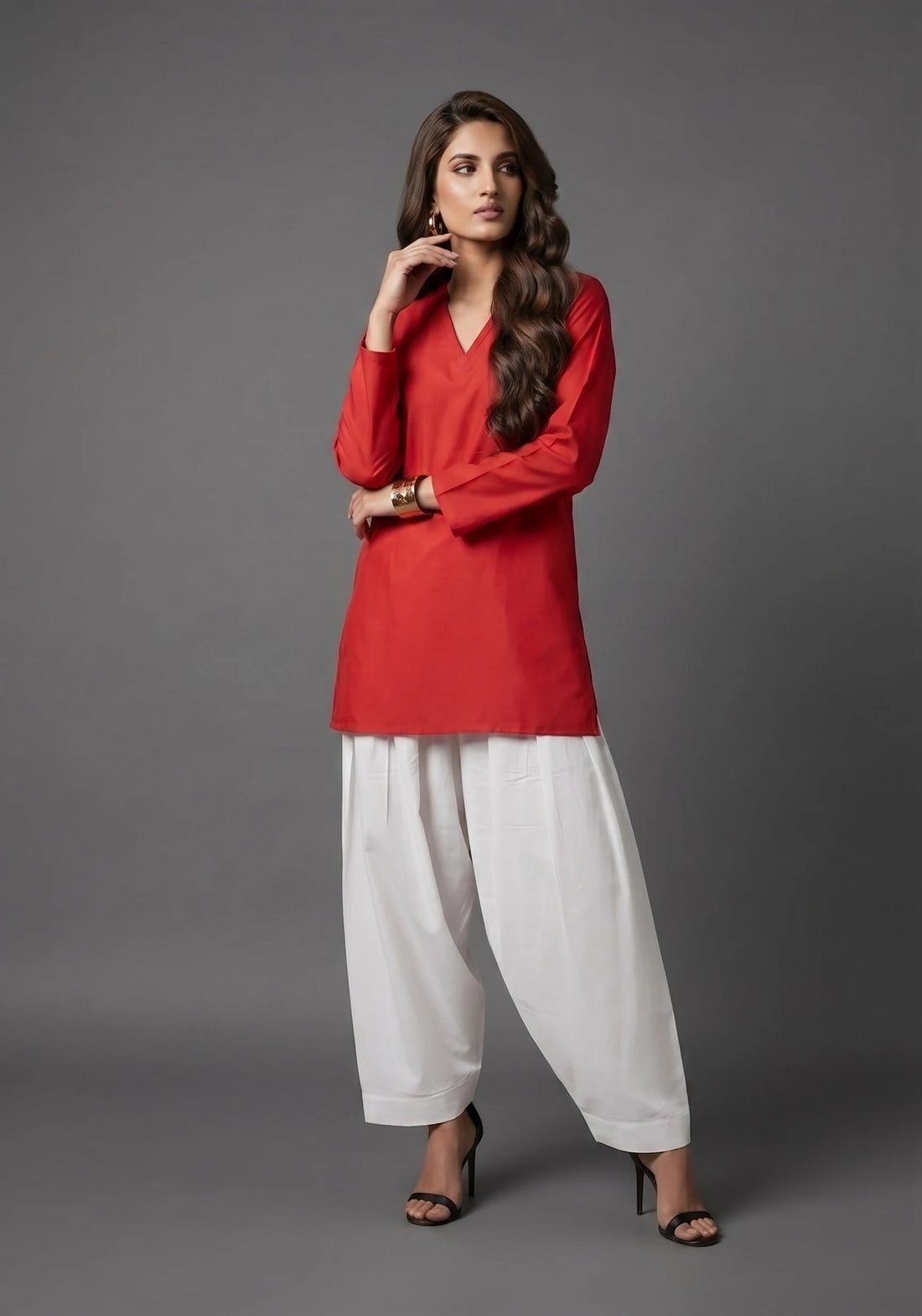 Scarlet Ease Kurti Set
