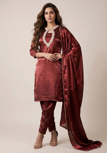Regal Maroon Kurta Set
