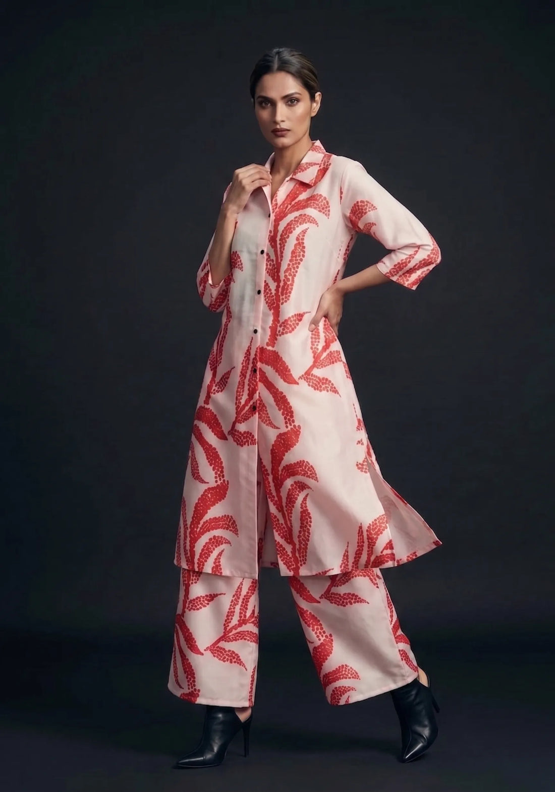 Coral Bloom Co-Ord Set