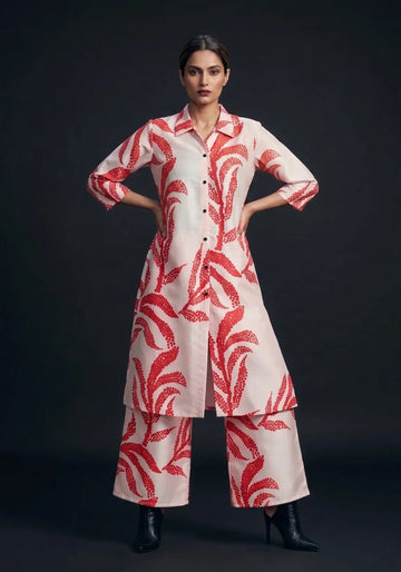 Coral Bloom Co-Ord Set