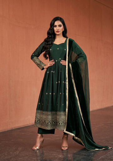 Emerald Noor Anarkali Set