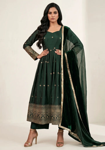 Emerald Noor Anarkali Suit Set