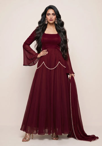 Ruby Royale Flow Gown Set