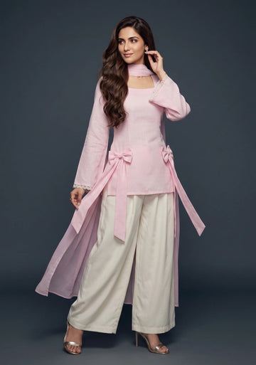 Rosé Charm Kurta Palazzo Set