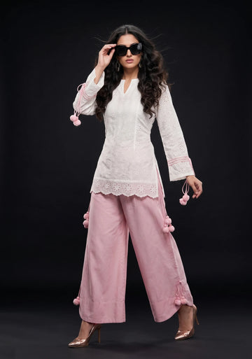 Gulnaar Chikankari Kurta Set