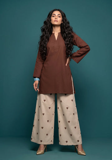 Mocha Hearts Cotton Co-ord Set