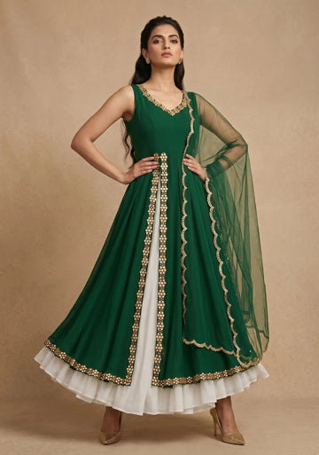 Emerald Noor Anarkali Set