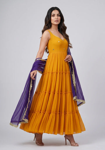 Pitambara Anarkali Set