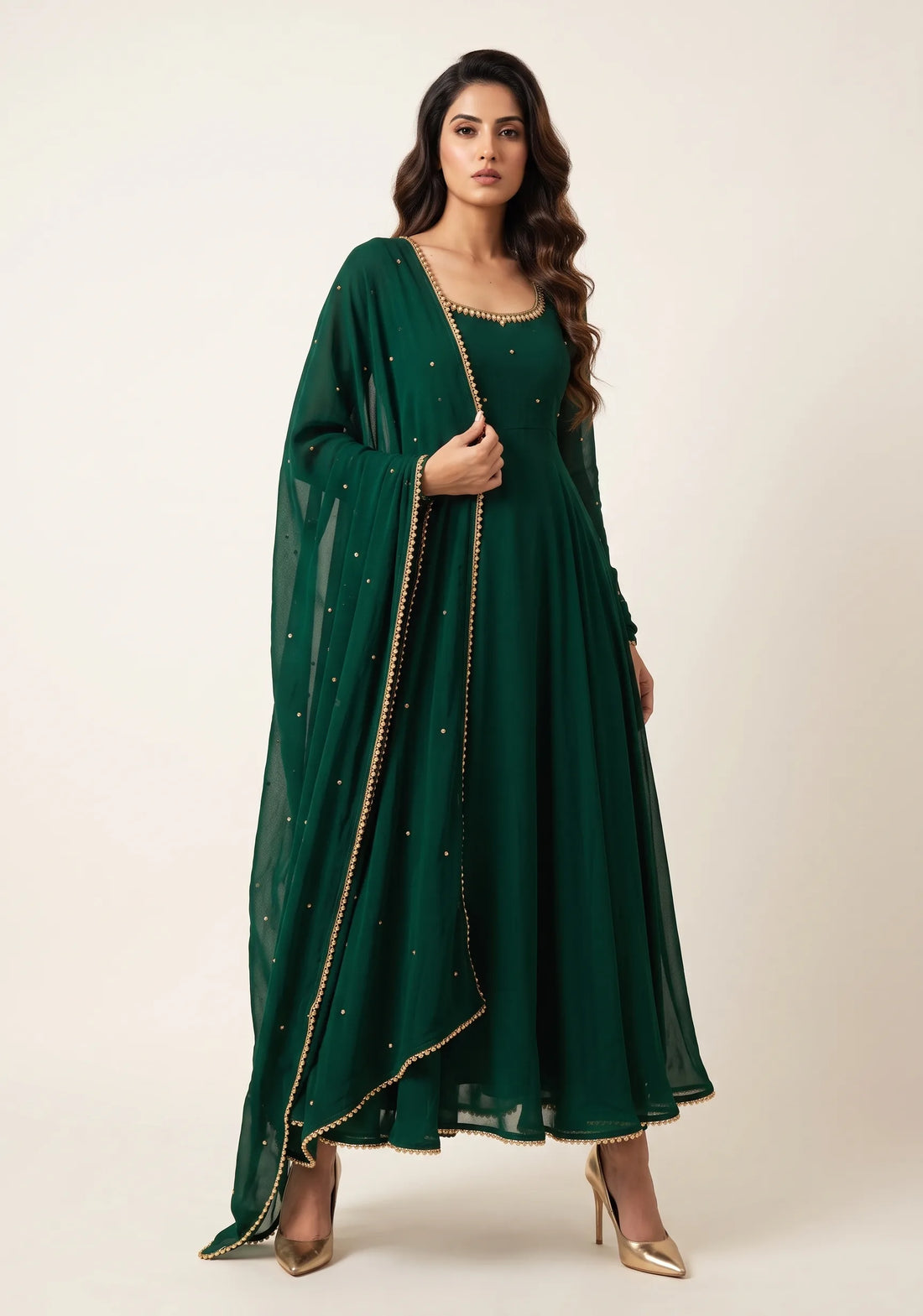Aabha Green Suit Set