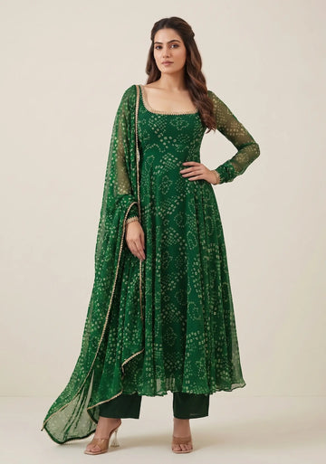 Rivana Forest Green Suit Set