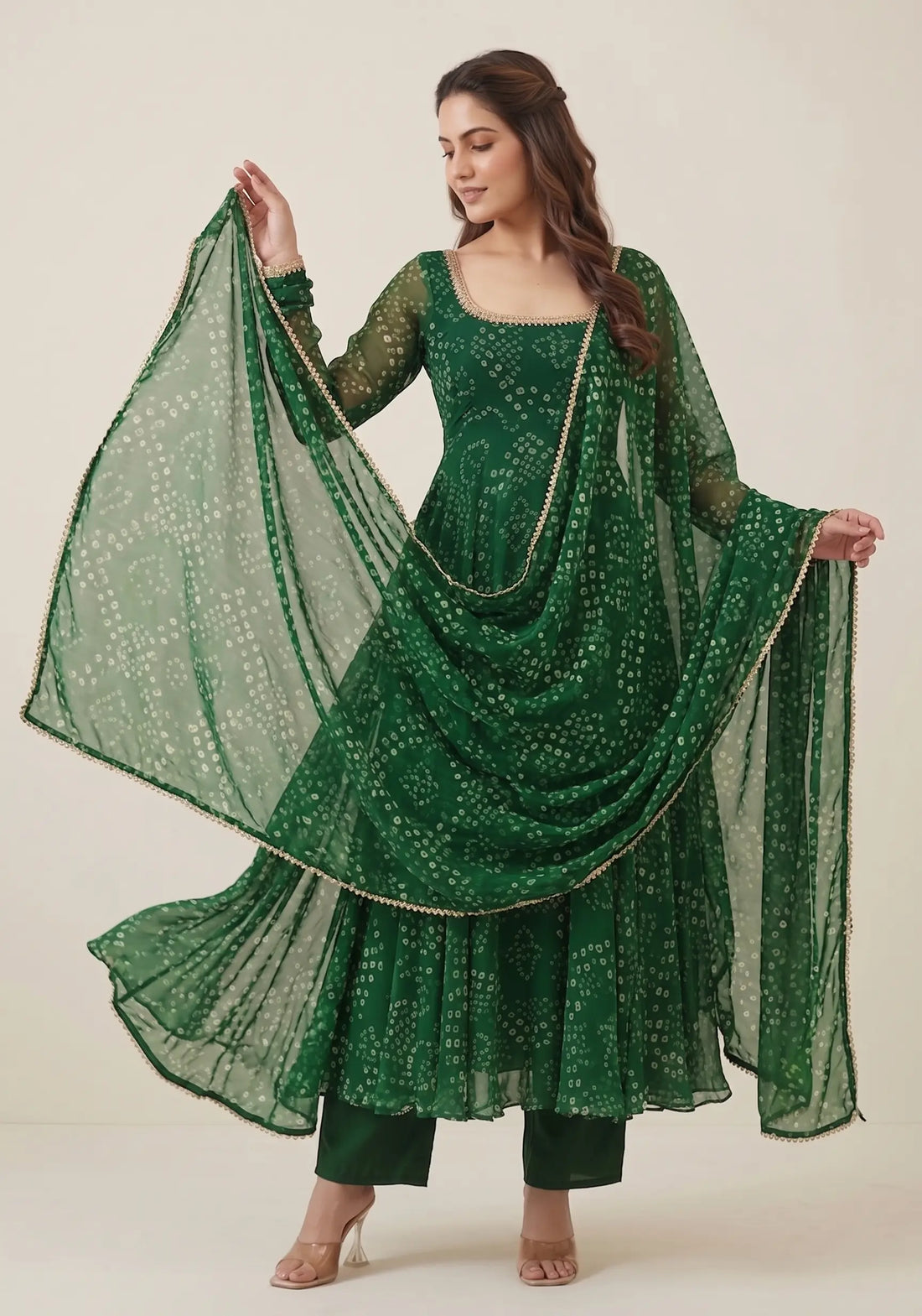 Rivana Forest Green Suit Set