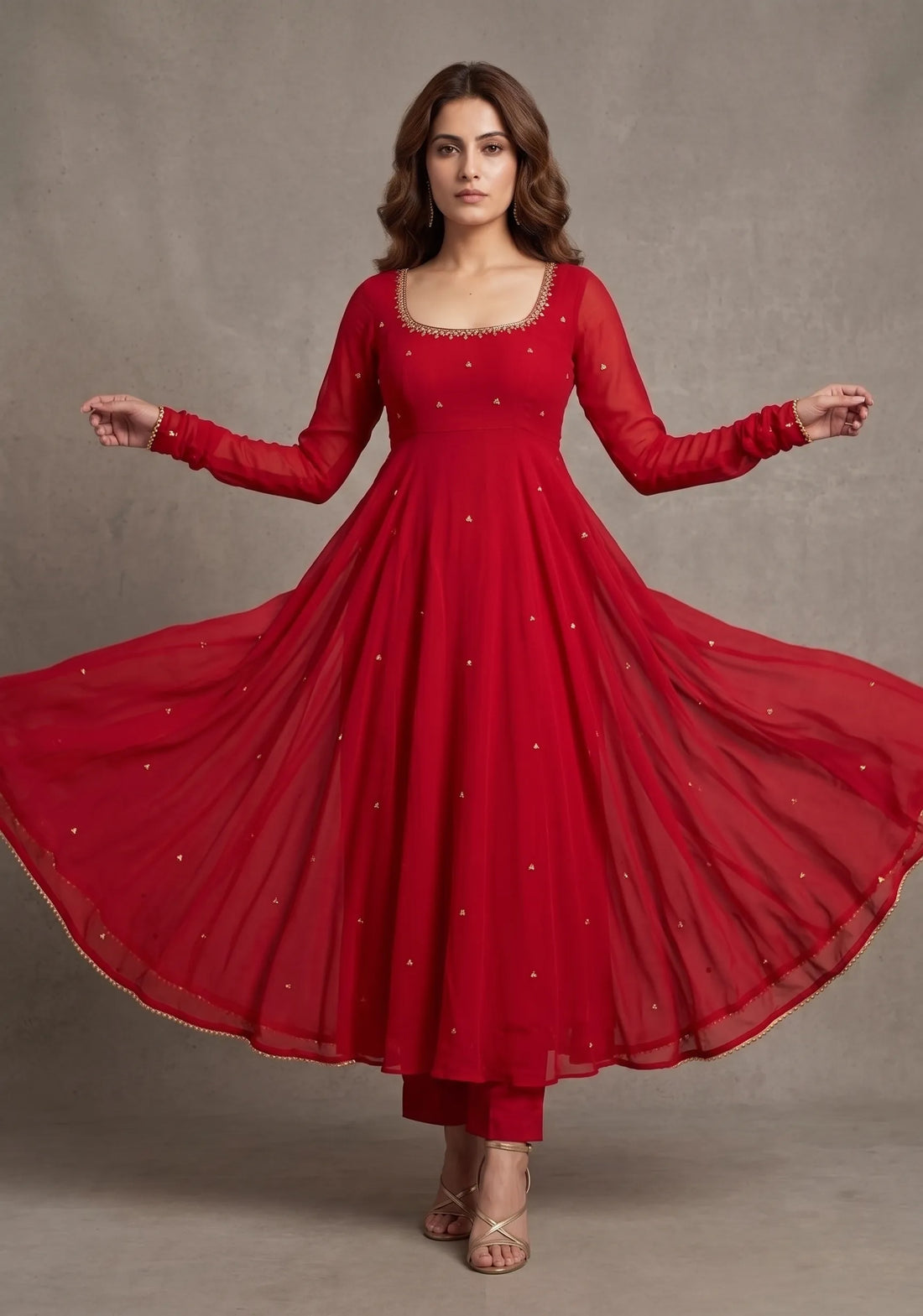 Raktima Anarkali Set