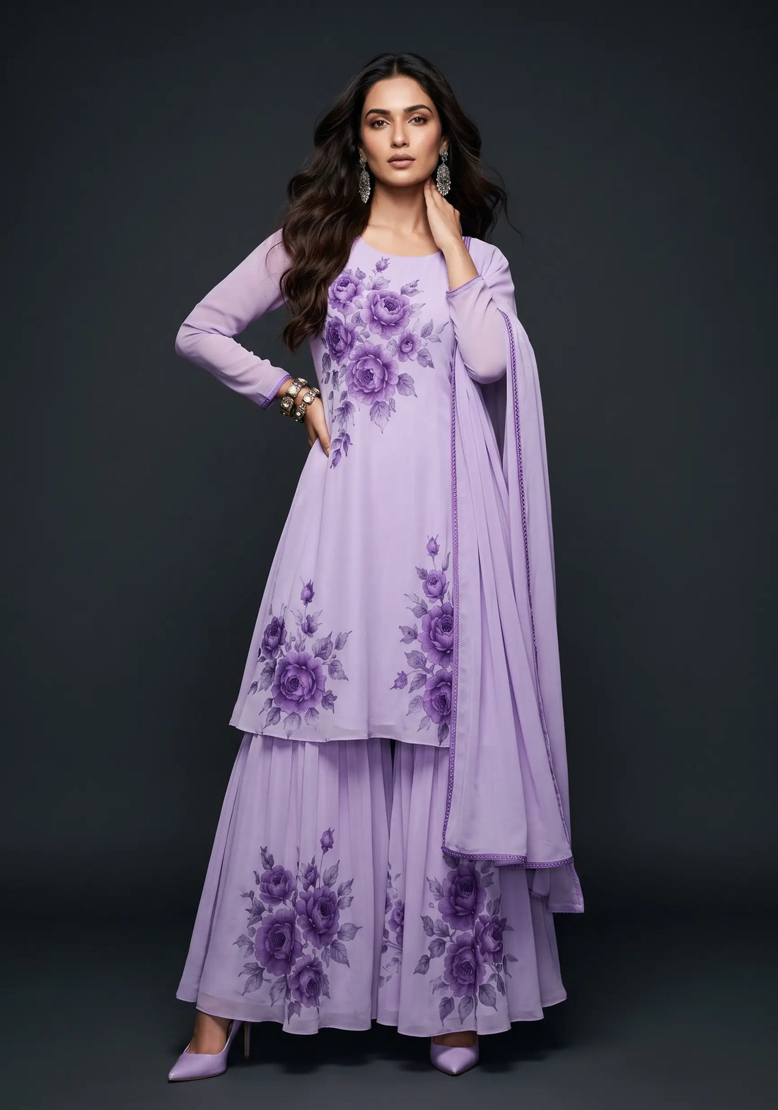 Mishka Lavender Floral Suit Set