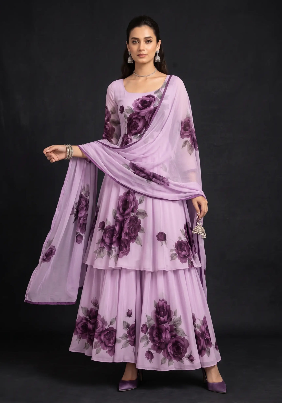 Mishka Lavender Floral Suit Set