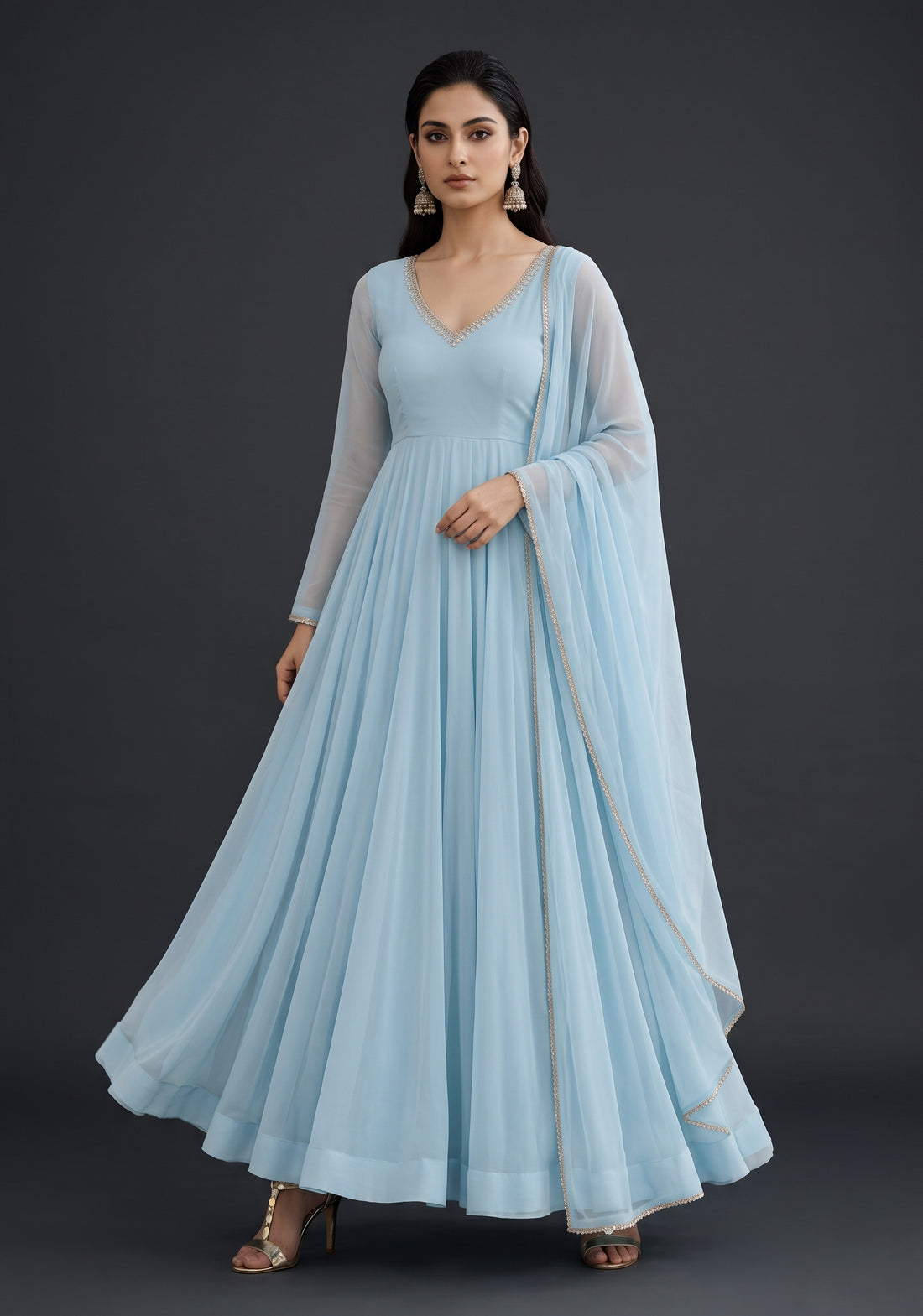Moonmist Anarkali Suit Set