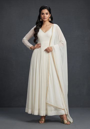 Pearl Mist Anarkali Set