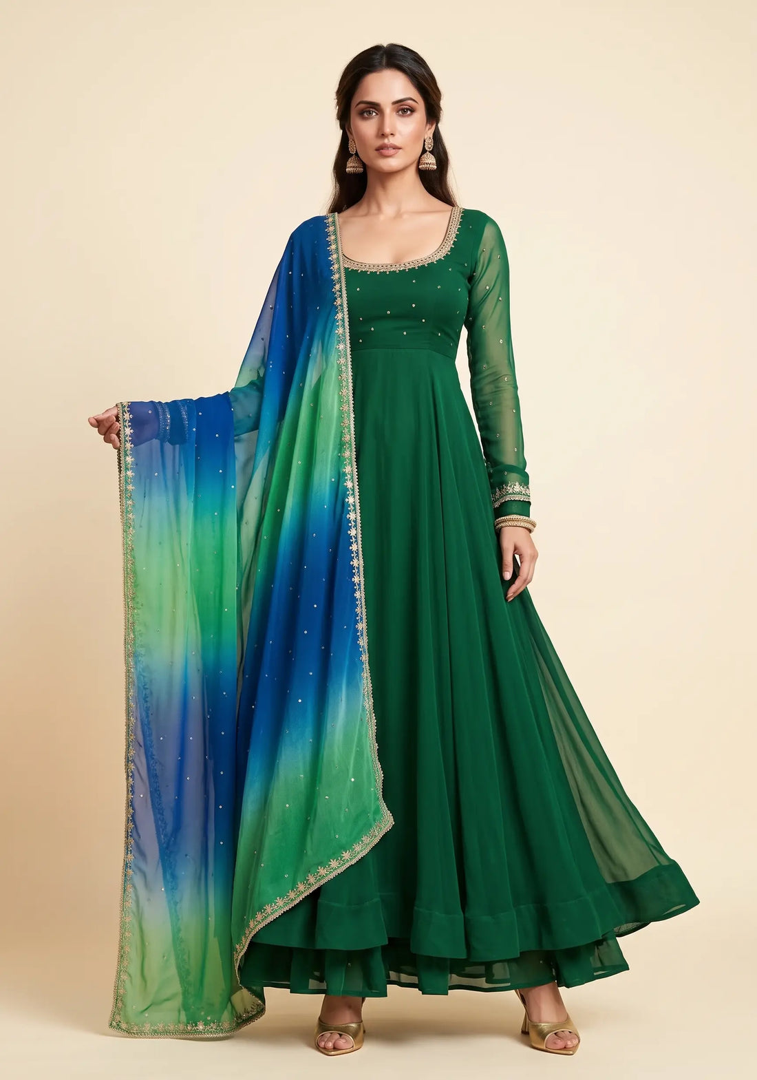 Neelanjali Anarkali Set