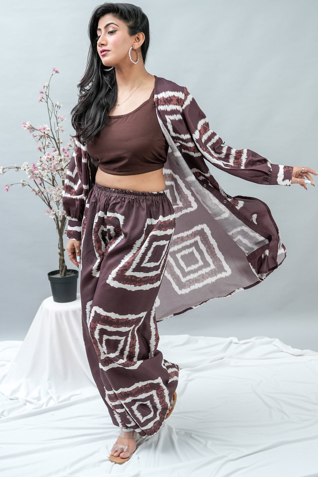 Brown Whisperer Co-ord Set- 52502C-BW