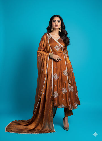 Antique Aura Anarkali Set - 52747KS