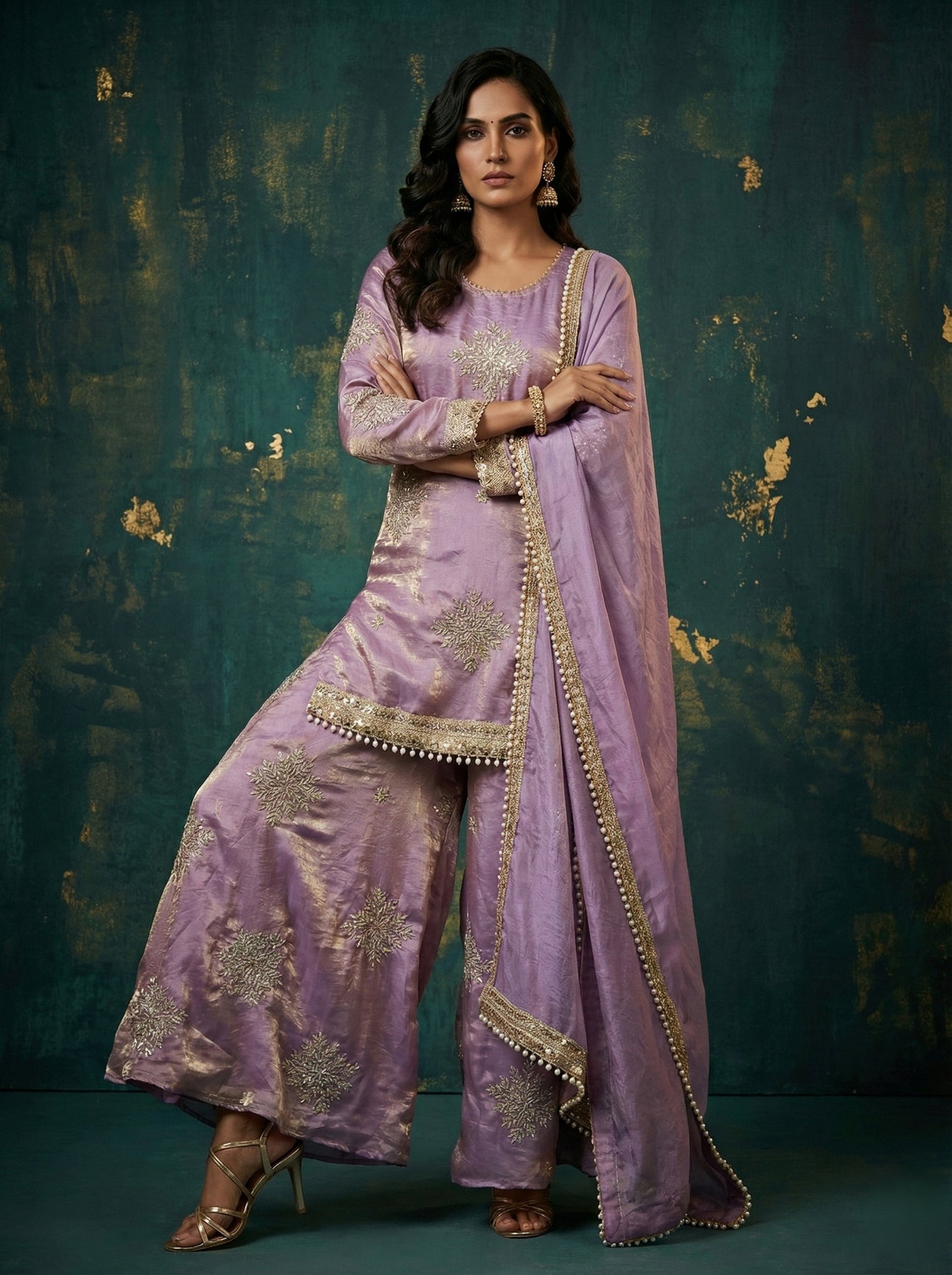 Lavender Grace Kurti Set - 52743KS