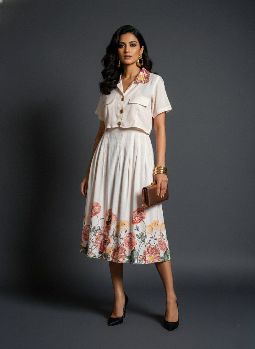 Ivory Elegance Dress - 52688D