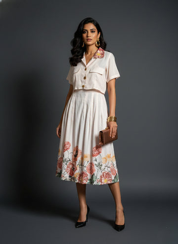 Ivory Elegance Dress - 52688D