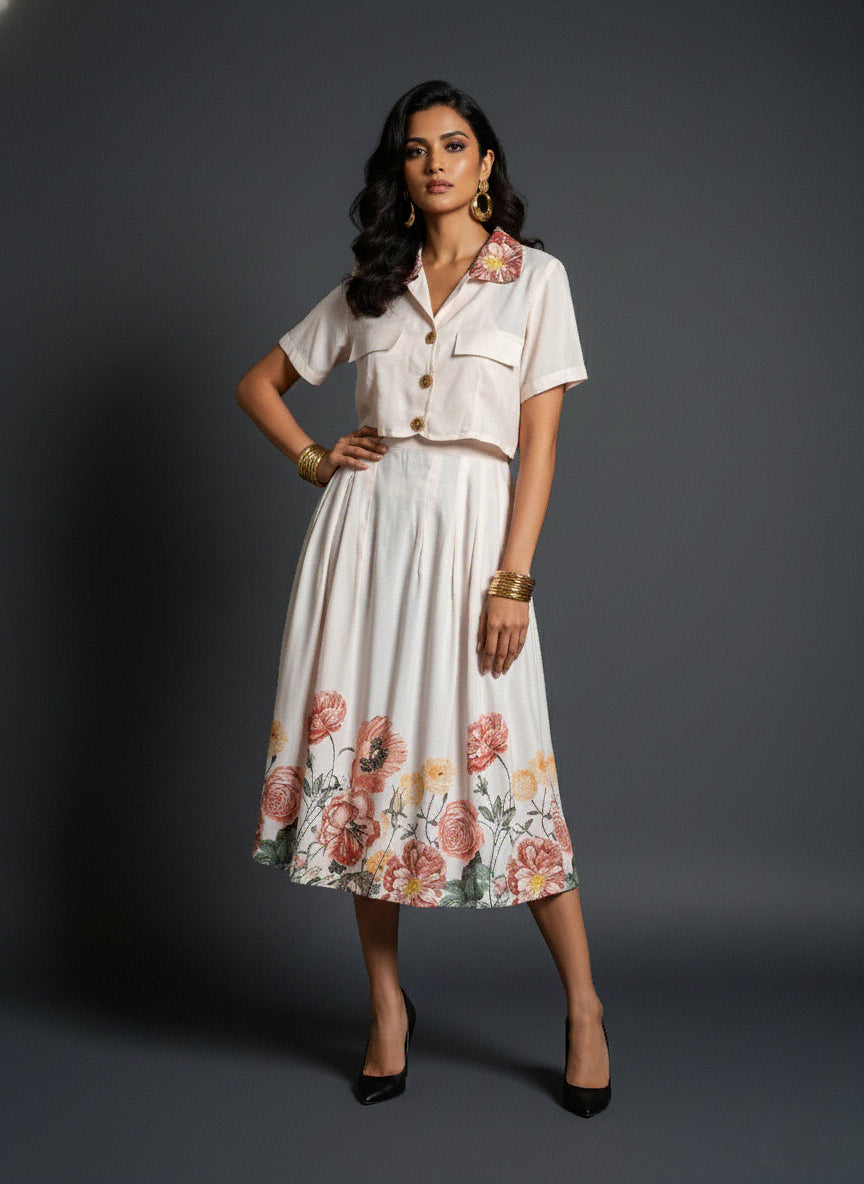 Ivory Elegance Dress - 52688D