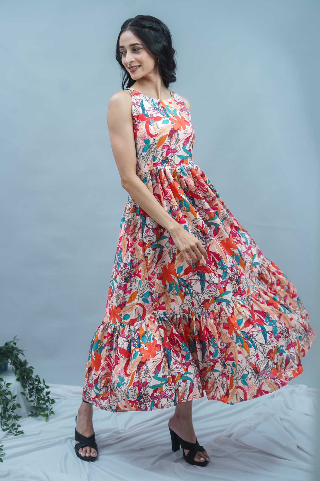 Peachwood Bloom Dress - 52519D