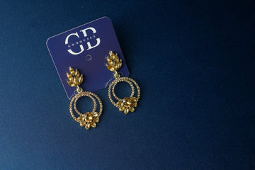 Antique Gold Drop Earrings- ER5045