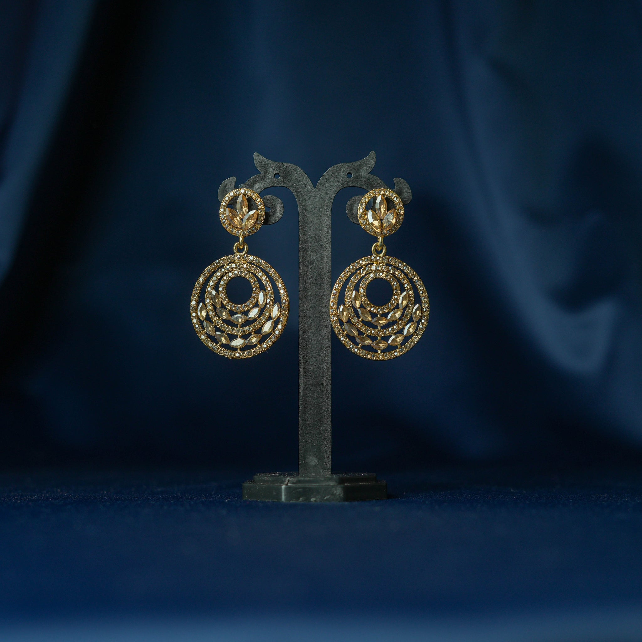 Gold Circular Earrings- ER5034