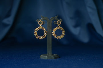 Antique Gold Circular Earrings - ER5033