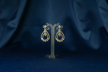 Antique Gold Drop Earrings - ER5037