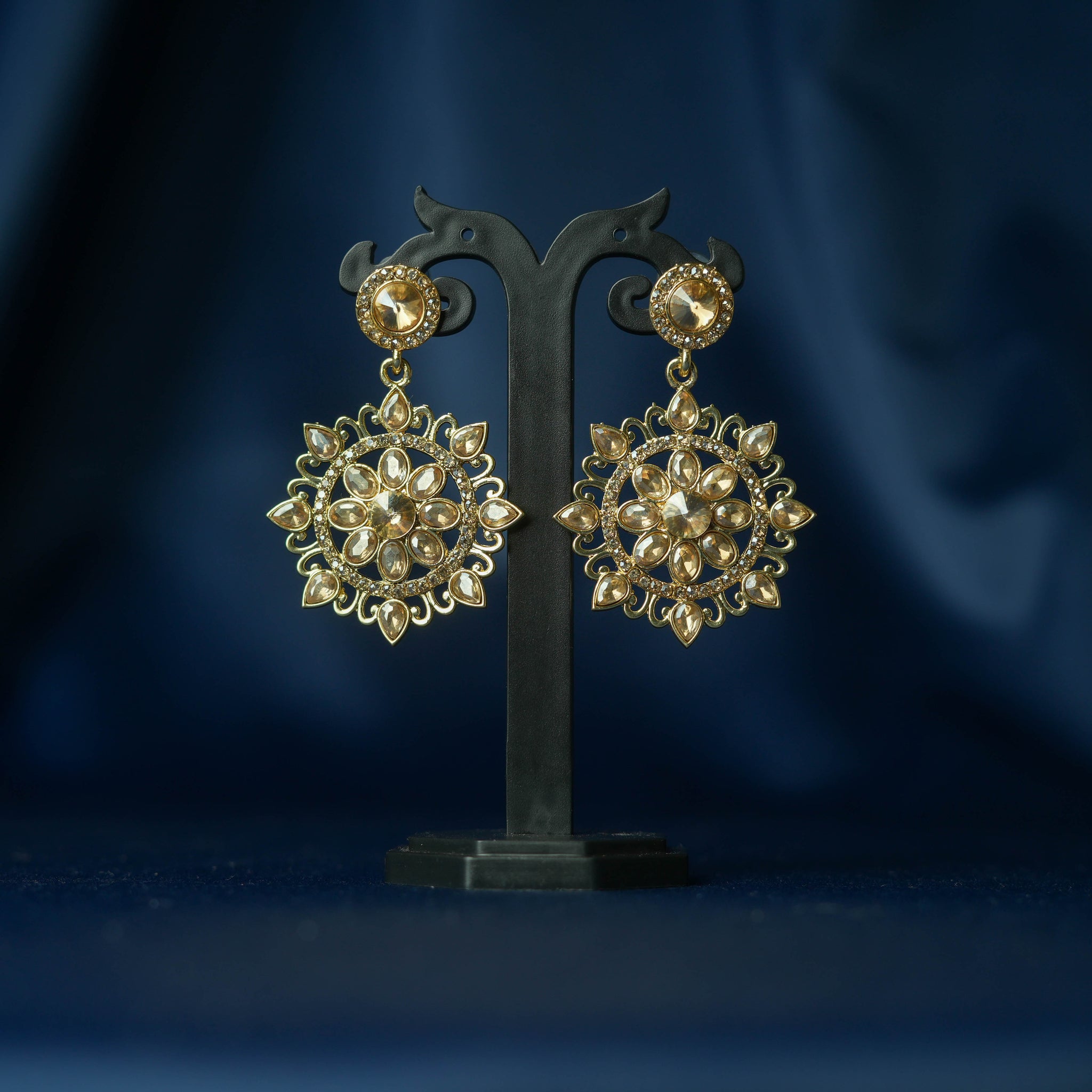 Antique Gold Circular Earrings - ER5031