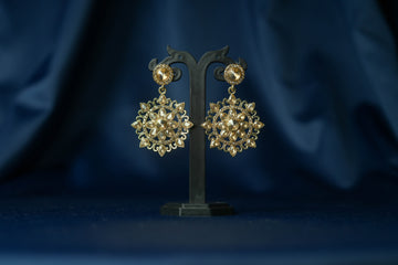 Antique Gold Circular Earrings - ER5031