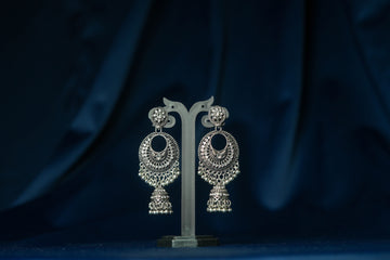 Oxidised Spherical Jhumkas - ER5071